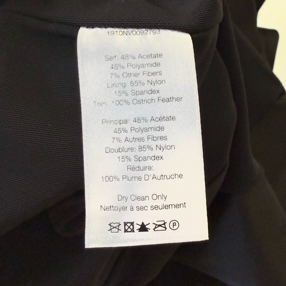 VERONICA BEARD Lilya Feather Trim Midi Dress Black Sz 2 - Picture 8 of 9